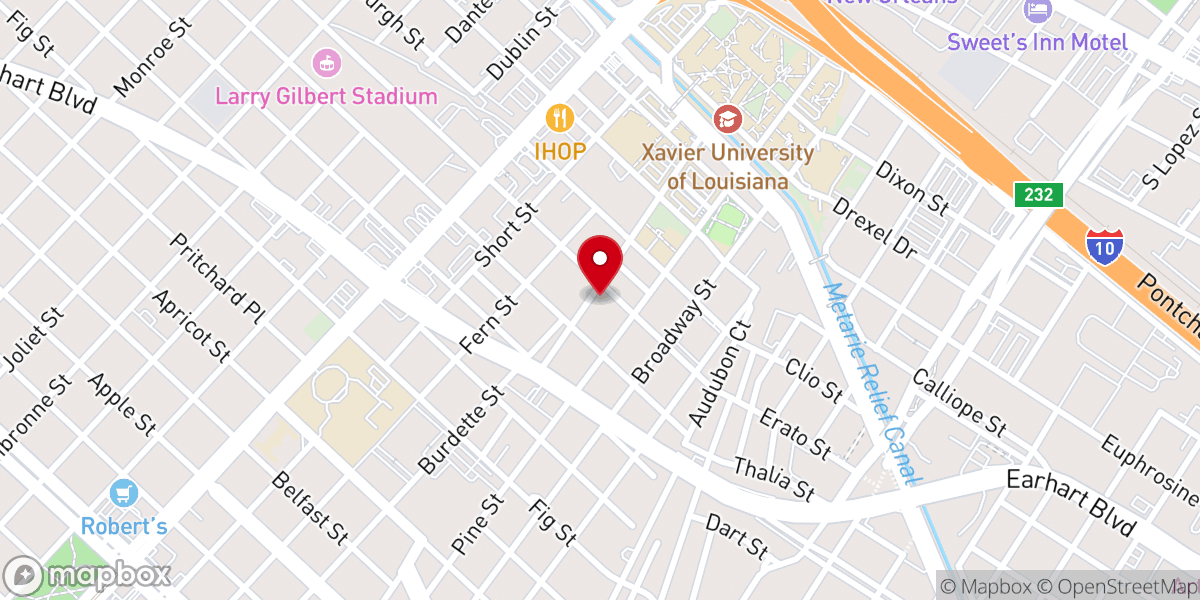 Map showing location of Bible Way Missionary Holiness Church
