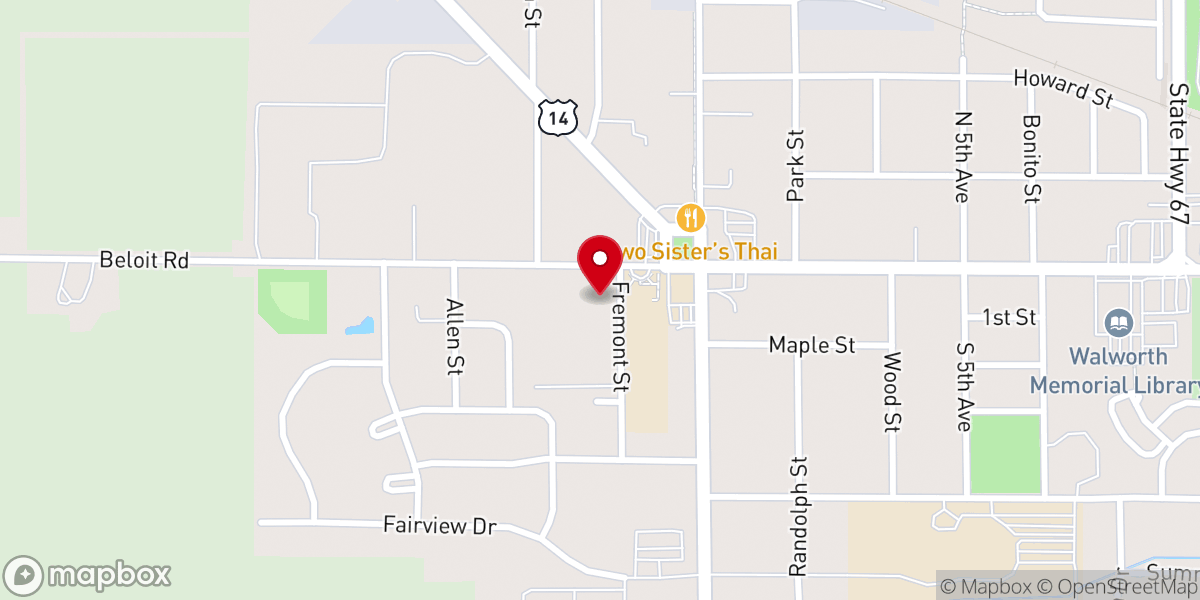 Map showing location of Immanuel United Church of Christ