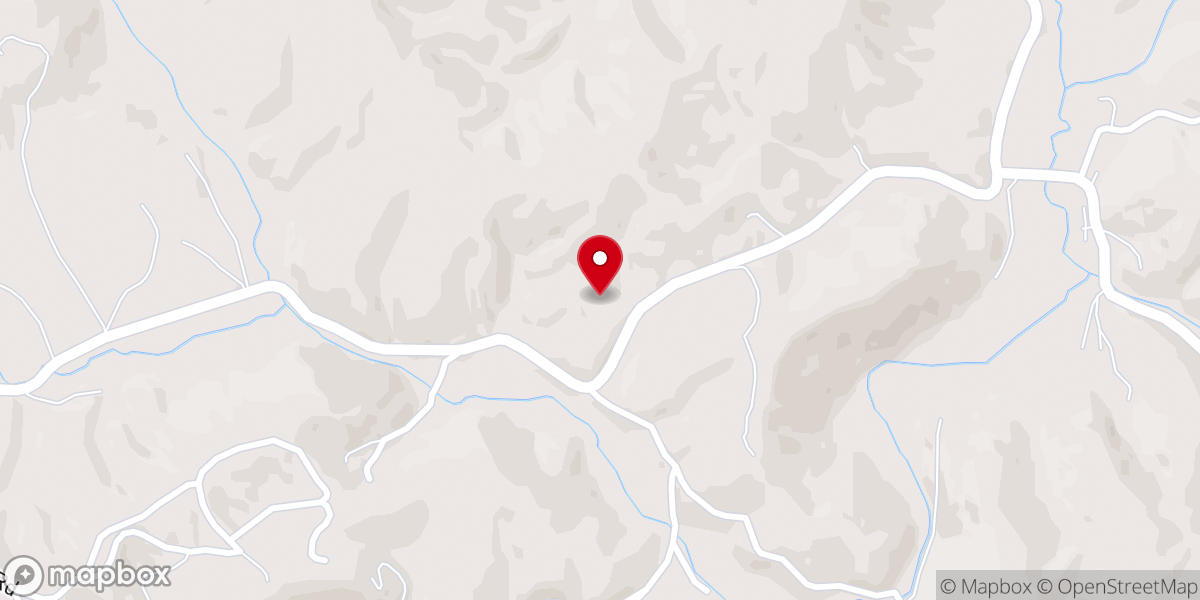 Map showing location of Sunny Point Baptist Church