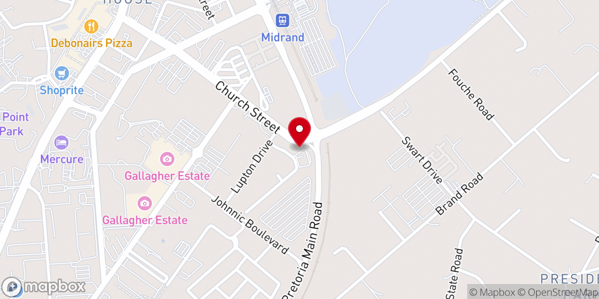 Map showing location of Church @ The Valley
