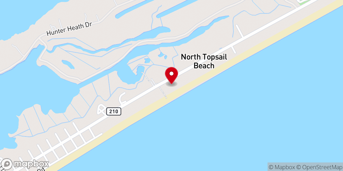 Map showing location of Topsail Manor