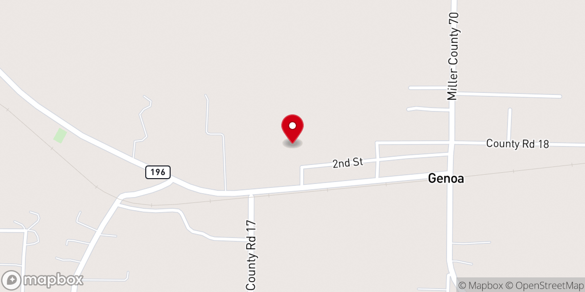 Map showing location of Legacy Baptist Church