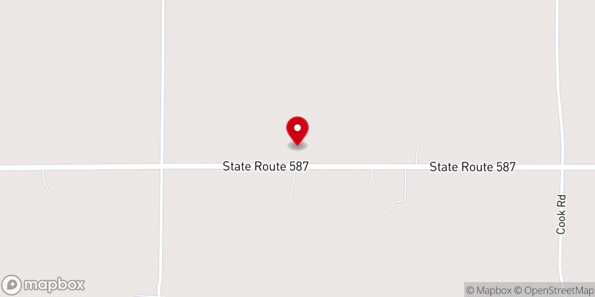 Map showing location of Unity Baptist Church