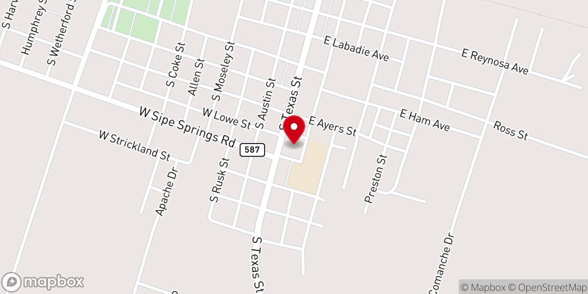 Map showing location of First United Methodist Church