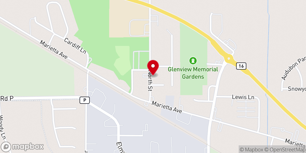 Map showing location of First Baptist Church Of Ixonia