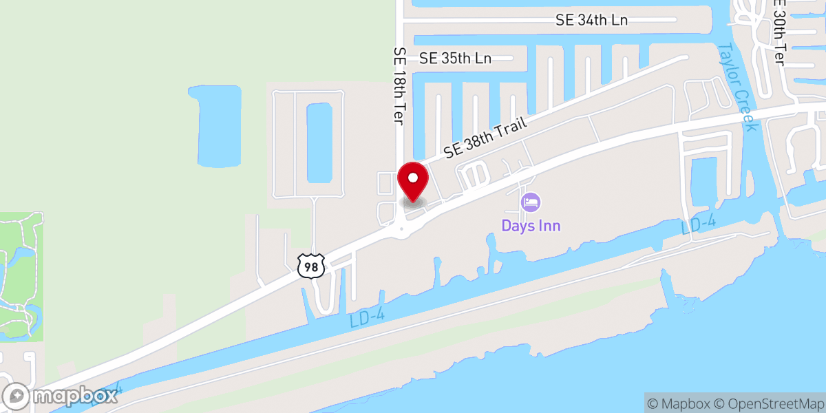 Map showing location of Trinity Christian Church and Private School