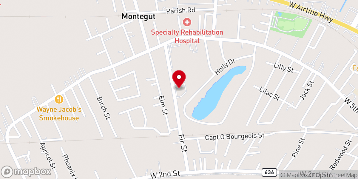 Map showing location of Knights of Columbus 5935