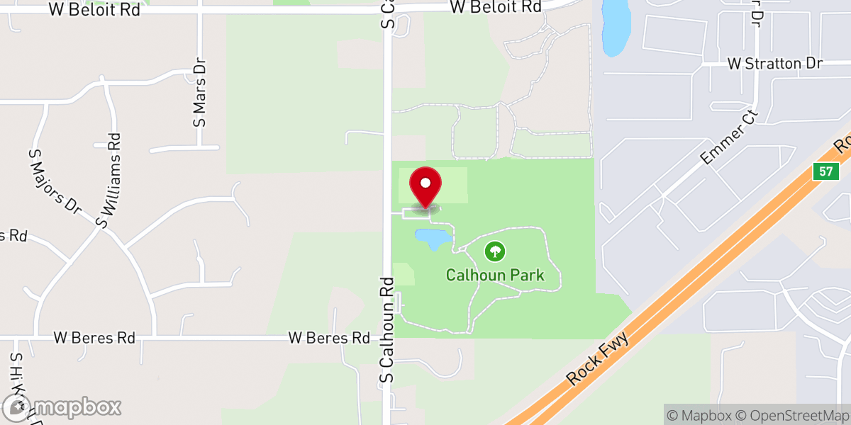 Map showing location of Calhoun Park