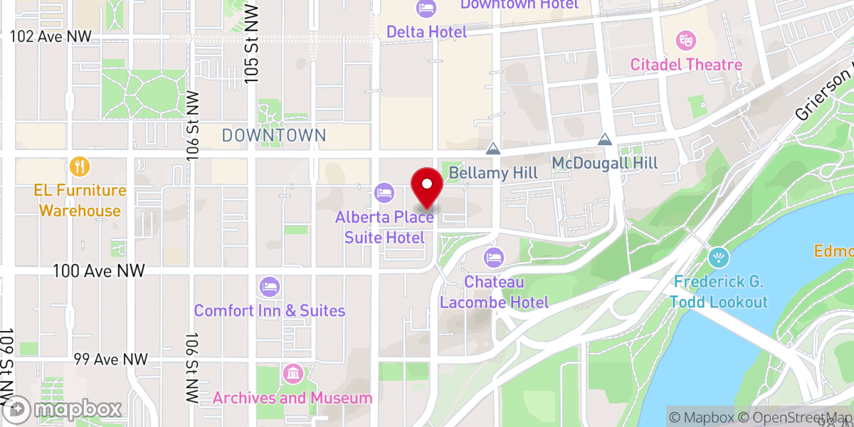 Map showing location of The Starlite Room