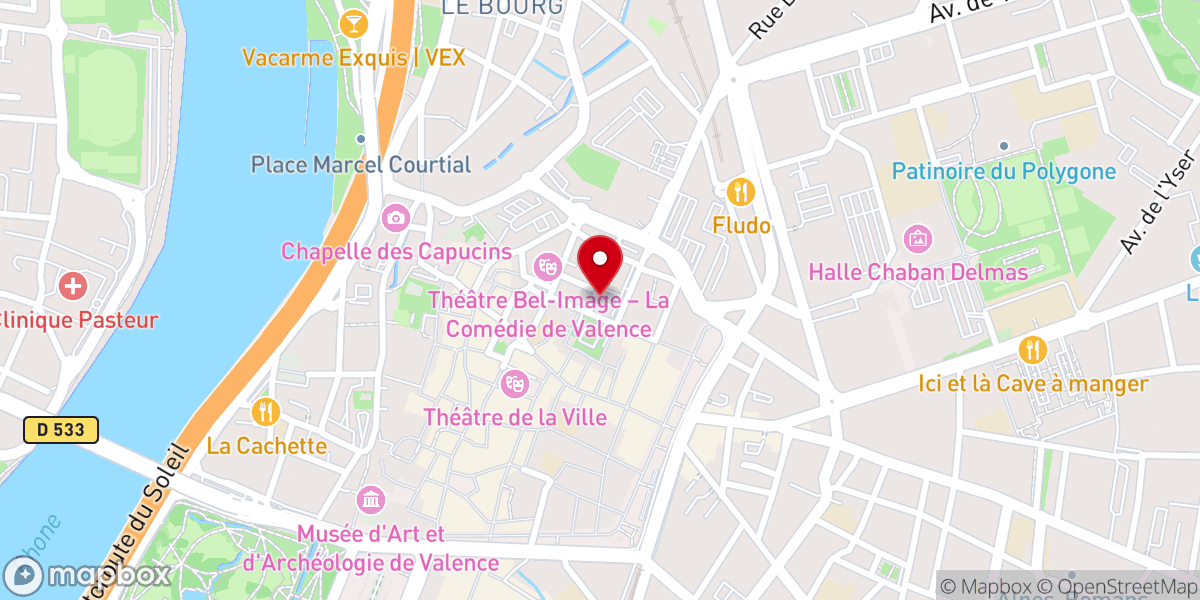 Map showing location of Ancien couvent de la Visitation