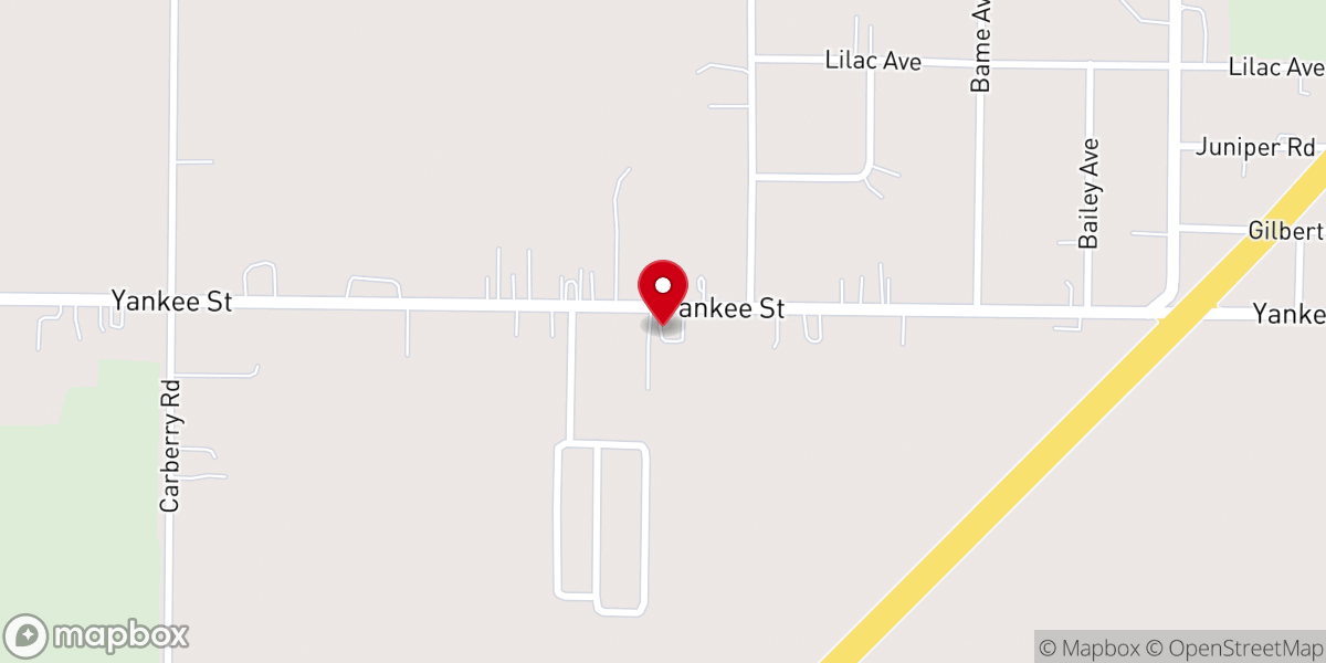 Map showing location of New Harvest Church of God