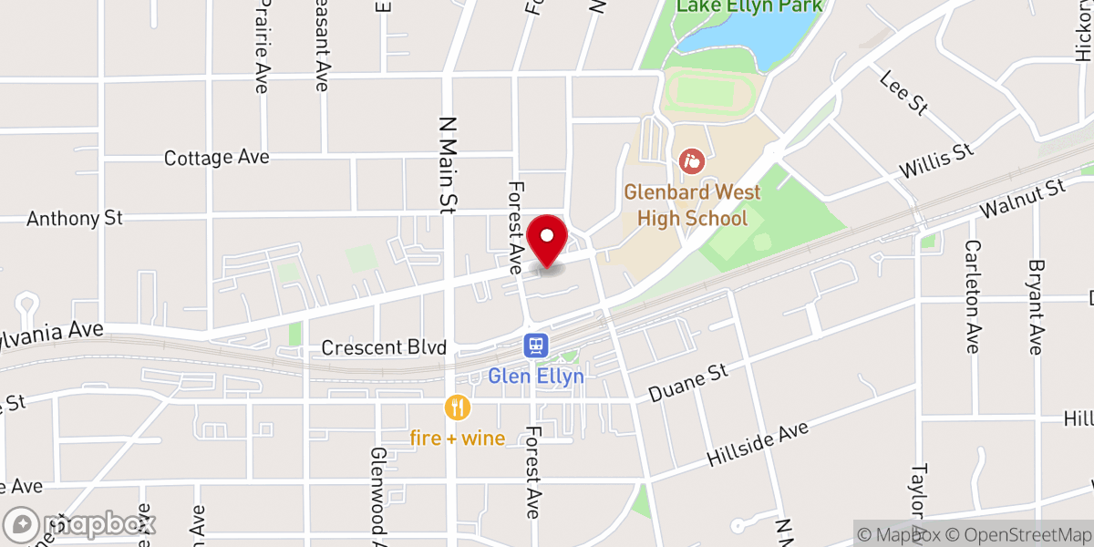 Map showing location of Grace Lutheran Church