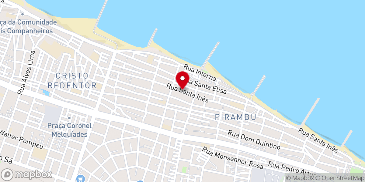 Map showing location of Assembleia De Deus Ministério Fortaleza