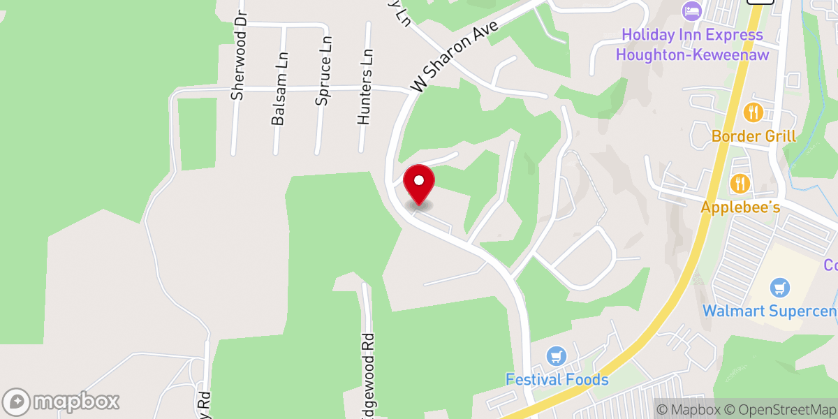 Map showing location of Dave's pad