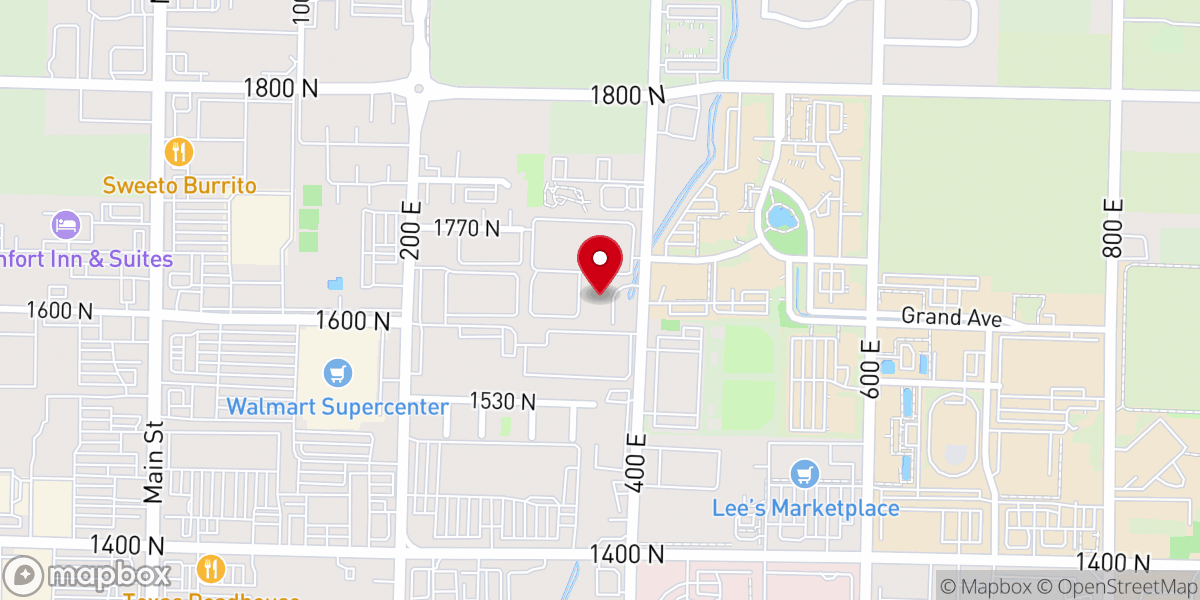 Map showing location of Mt. Logan Baptist Church