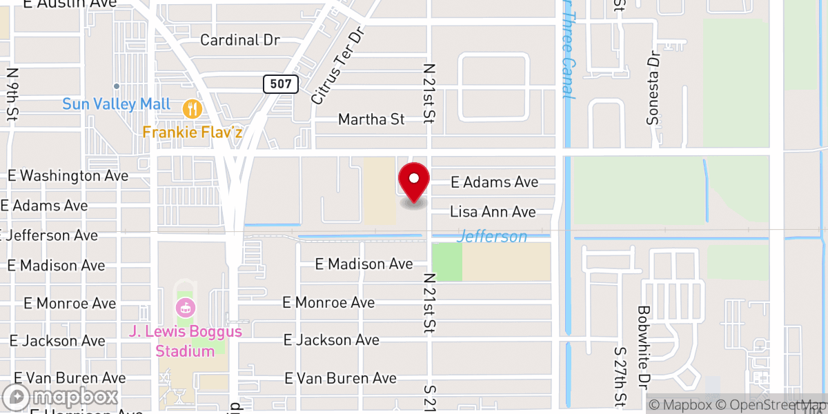 Map showing location of New Life In Christ Church