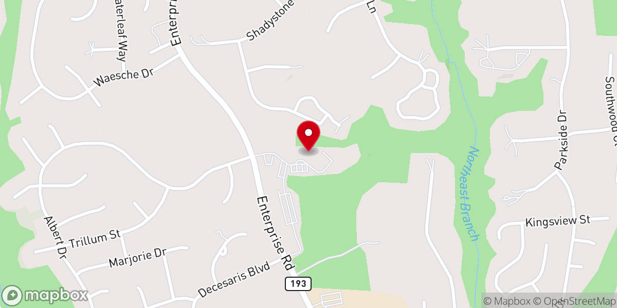 Map showing location of Crofton Community Church
