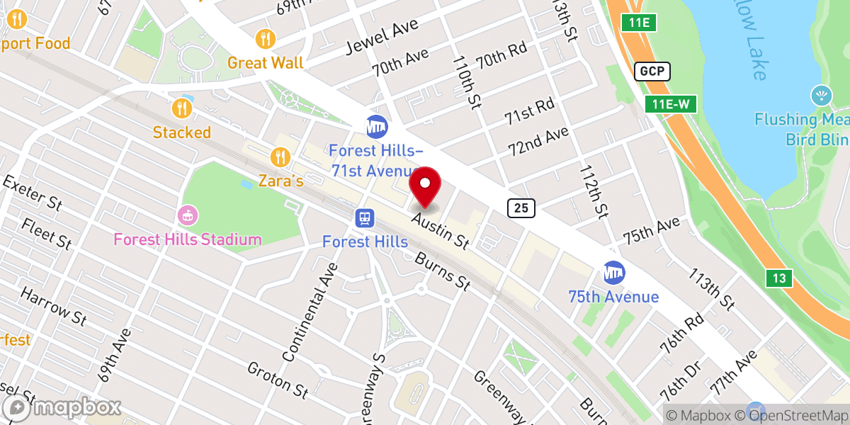 Map showing location of Bareburger