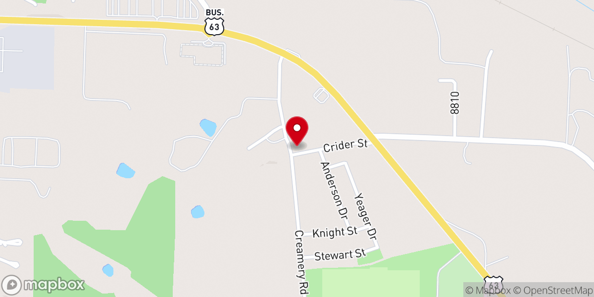 Map showing location of Faith Chapel Freewill Baptist Church