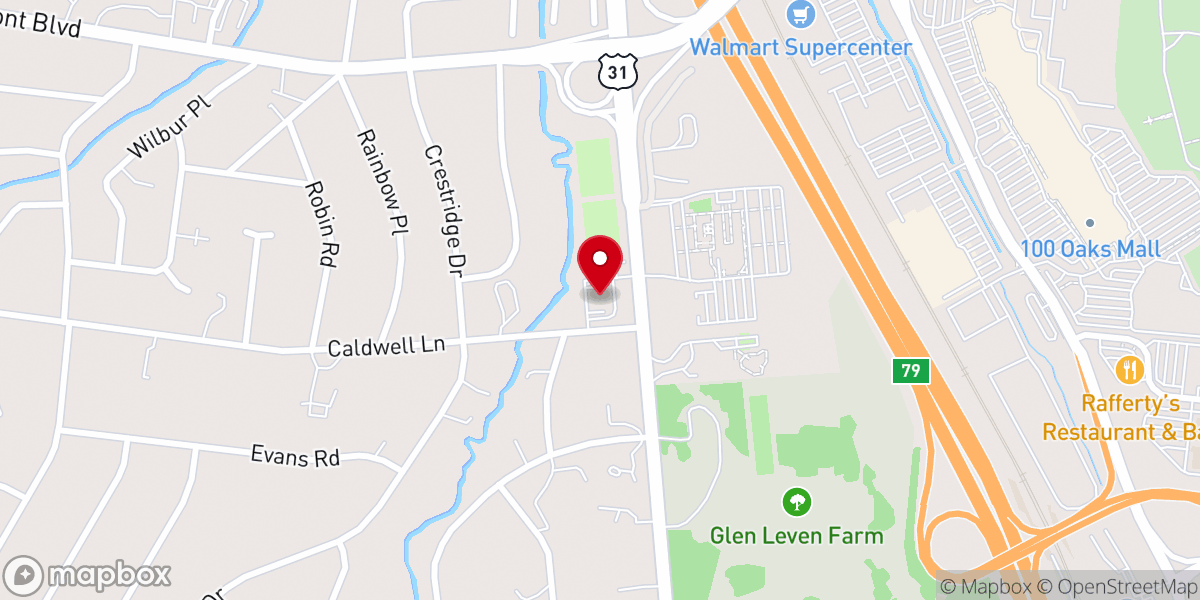 Map showing location of Cofer's Chapel