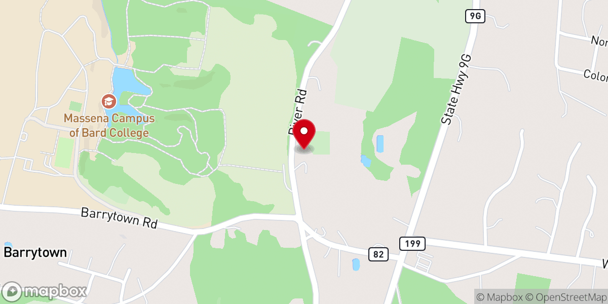 Map showing location of Church of St. John the Evangelist, Barrytown