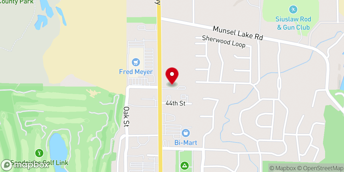 Map showing location of Community Baptist Church