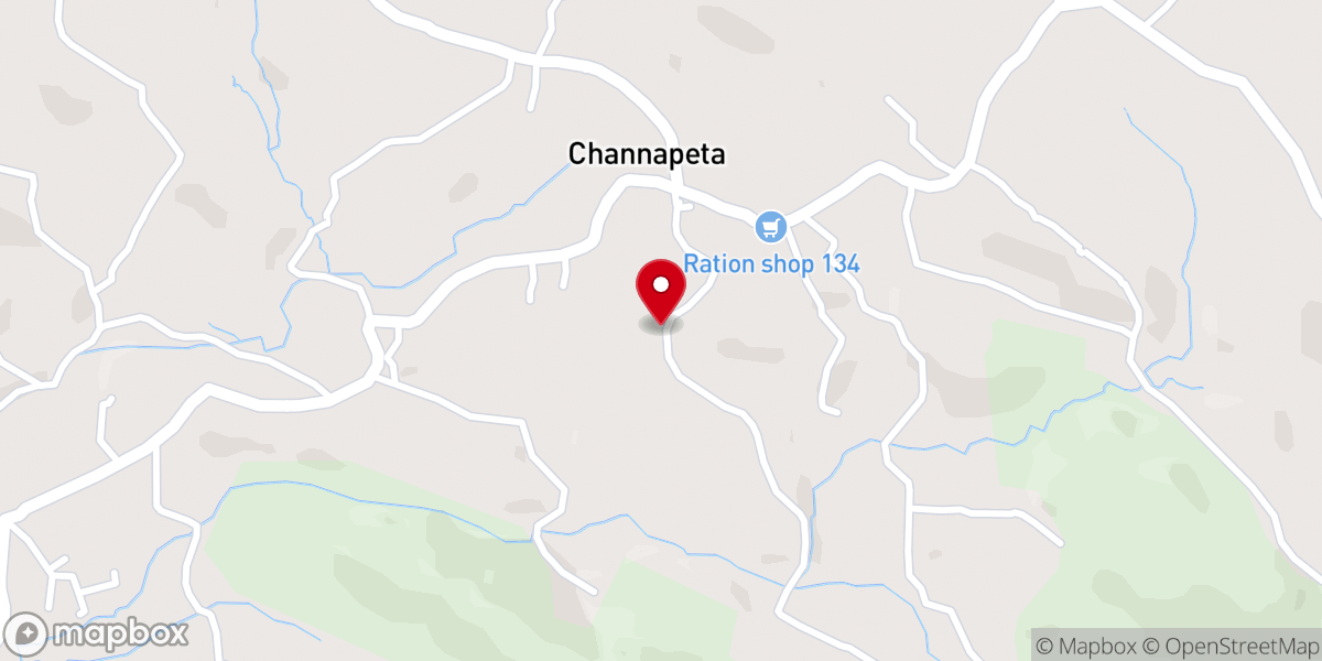 Map showing location of St Mary's Orthodox Church, Channapetta