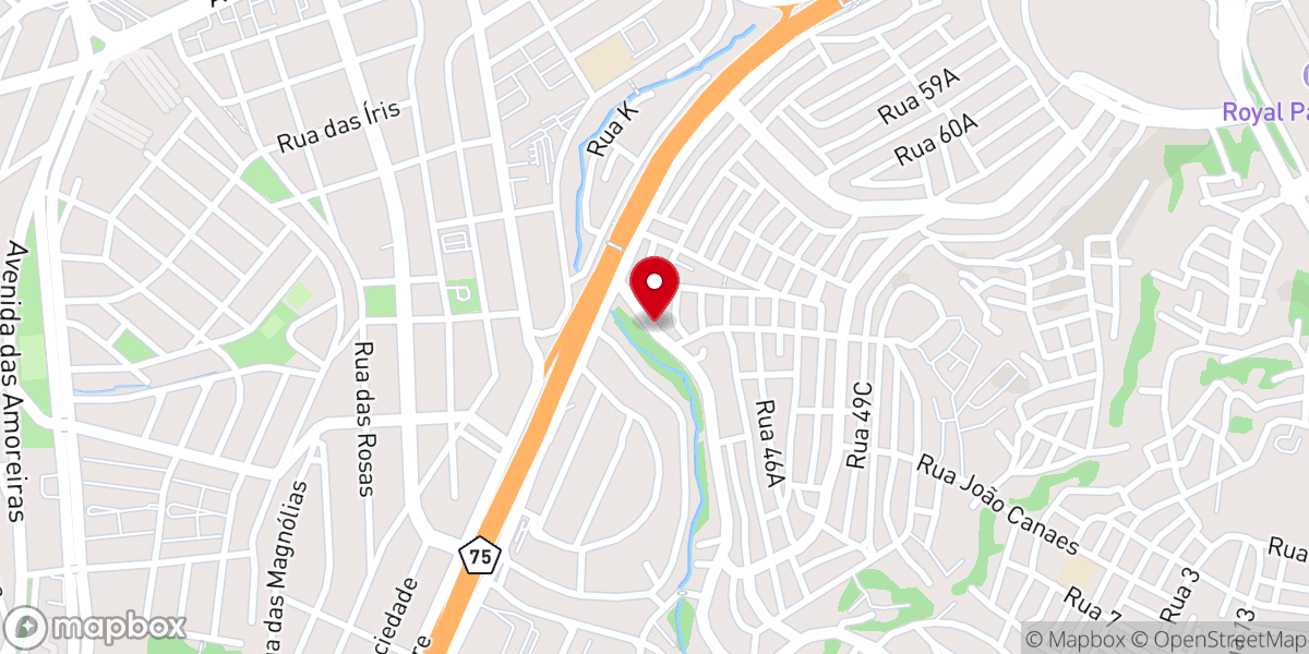 Map showing location of Assembleia De Deus