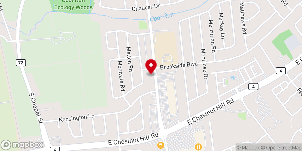 Map showing location of Kingswood United Methodist Church