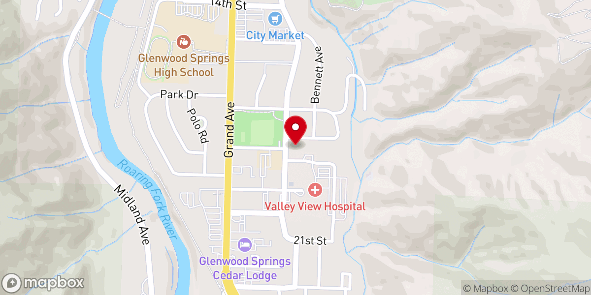 Map showing location of St Barnabas' Episcopal Church