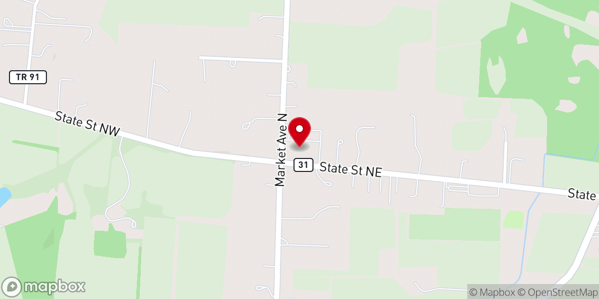 Map showing location of Hartville Full Gospel