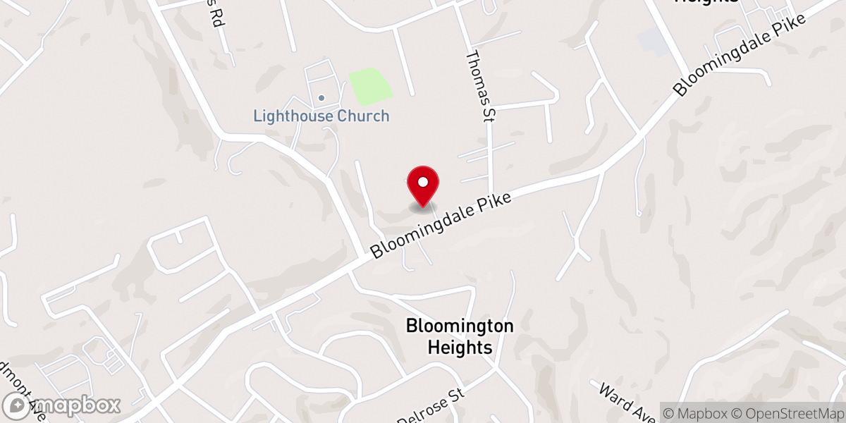 Map showing location of Gospel Tabernacle