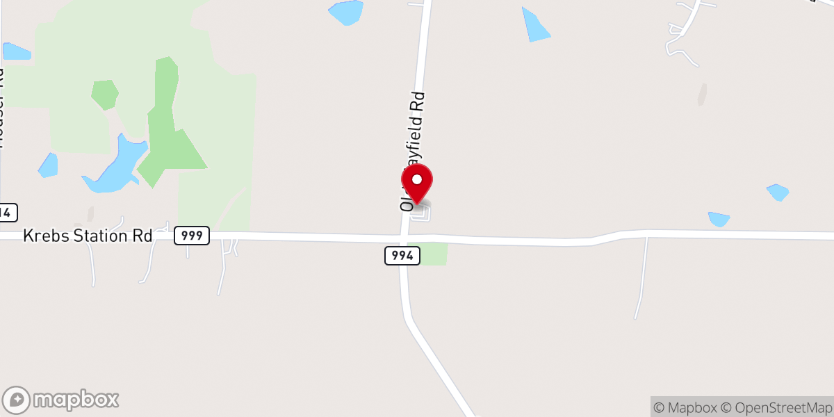 Map showing location of Sunny Slope Church of Christ