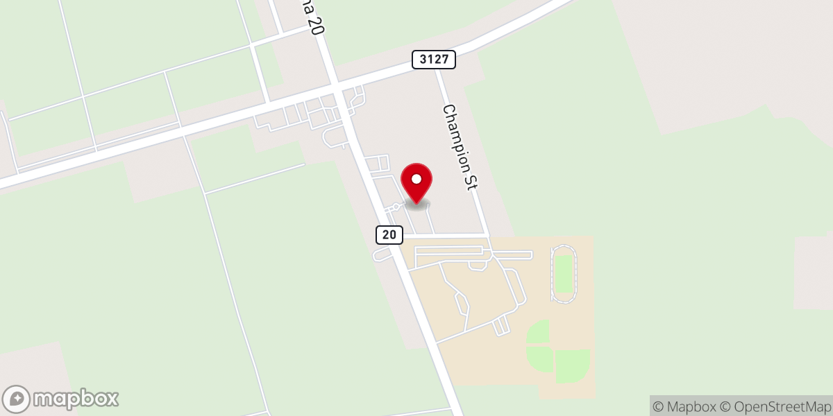 Map showing location of St. James Parish Health Unit
