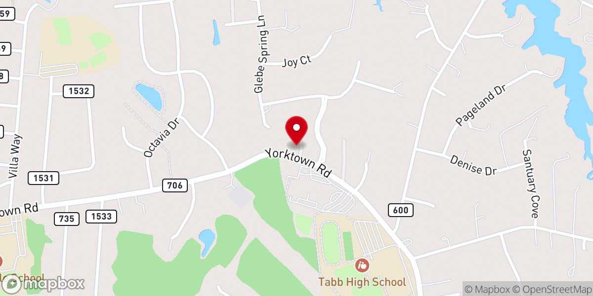 Map showing location of Charles Church Christian Life Center