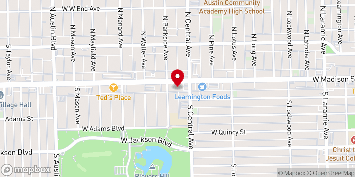 Map showing location of Evangelistic Outreach Deliverance Ministry