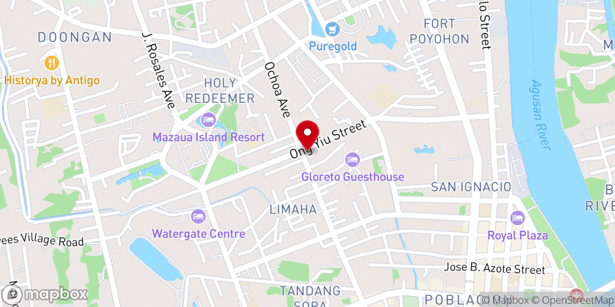 Map showing location of Word Of Hope Butuan