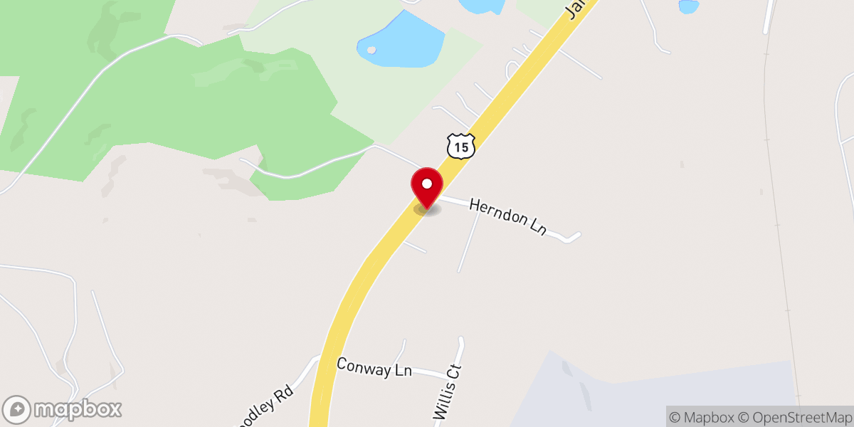 Map showing location of Good Shepherd Lutheran Church