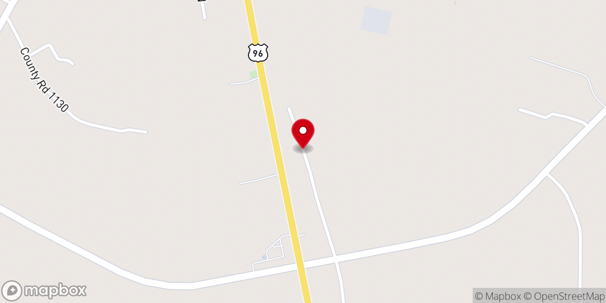 Map showing location of Todd Spring Baptist Church