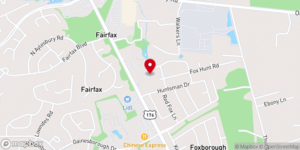 Map showing location of Creekside Church