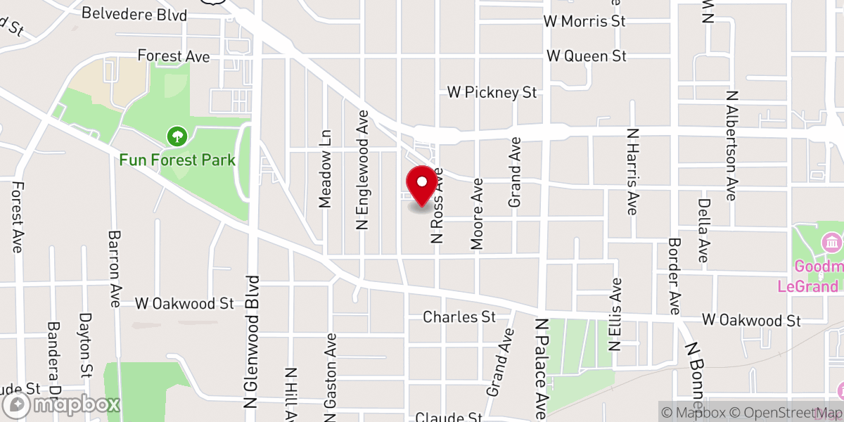 Map showing location of New Generation Baptist Church
