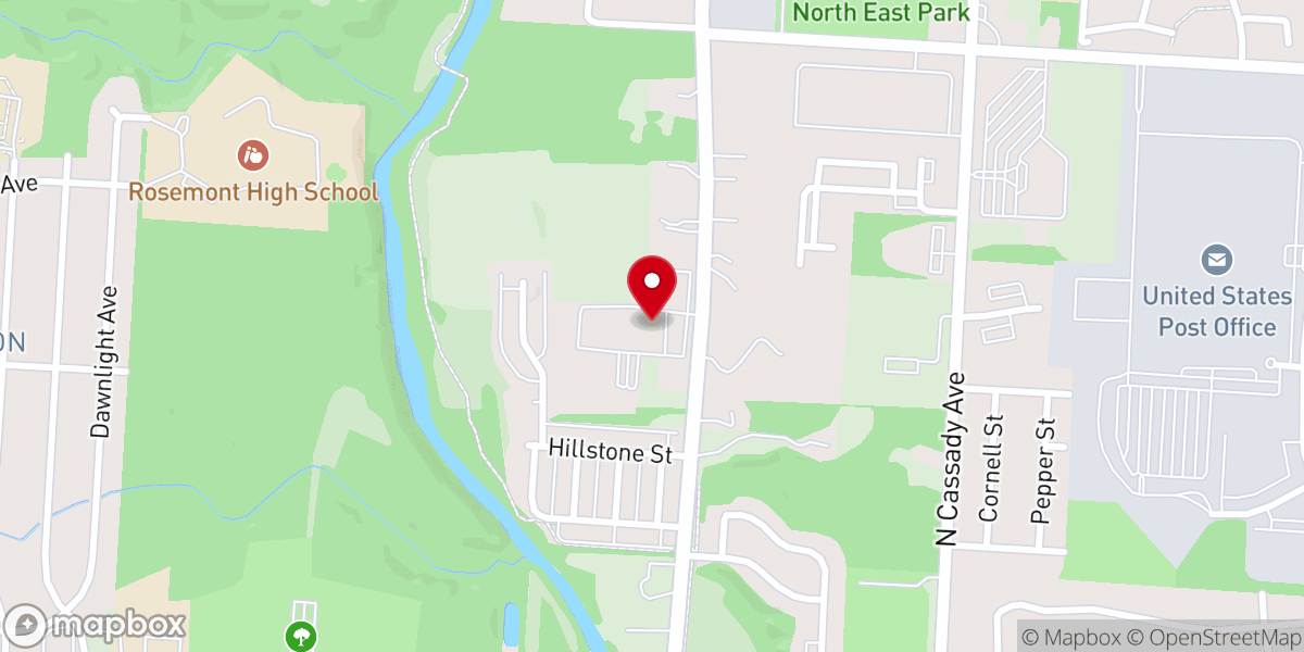 Map showing location of Mount Hermon Missionary Baptist Church