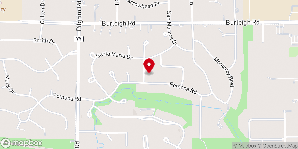 Map showing location of Lester Anthony D