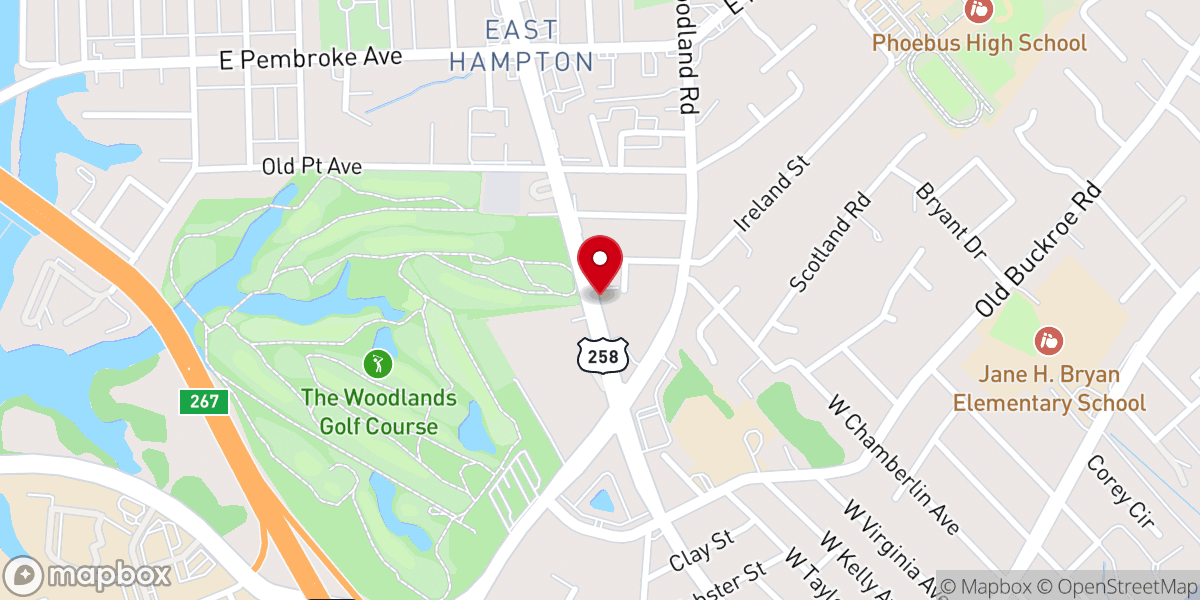 Map showing location of HarborPointe community church