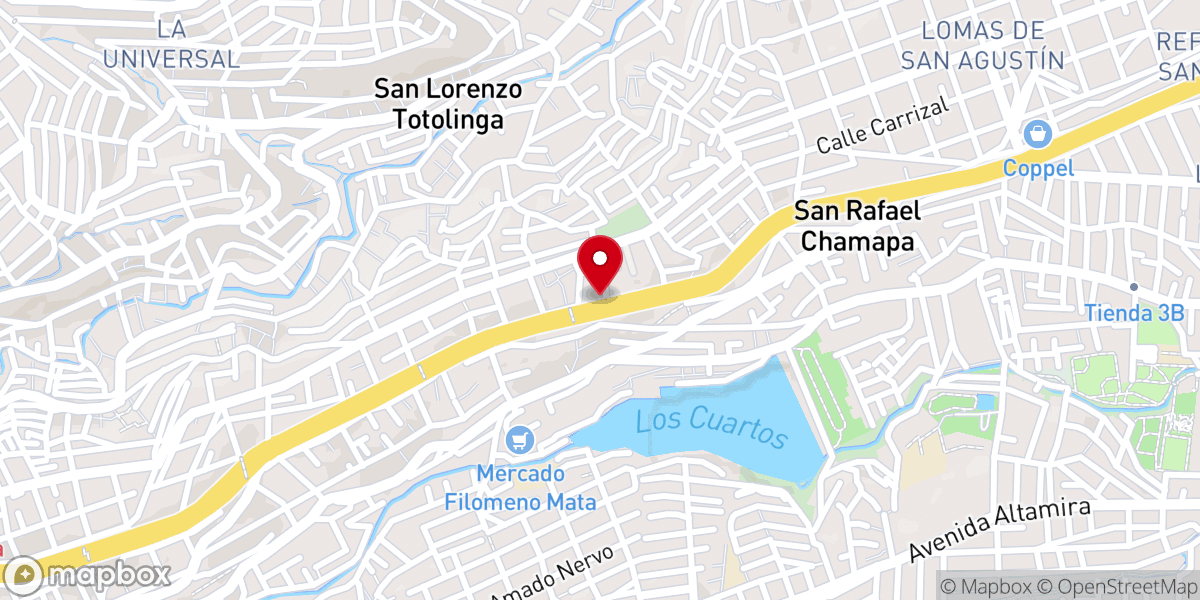 Map showing location of Iglesia Metodista La Santisima Trinidad