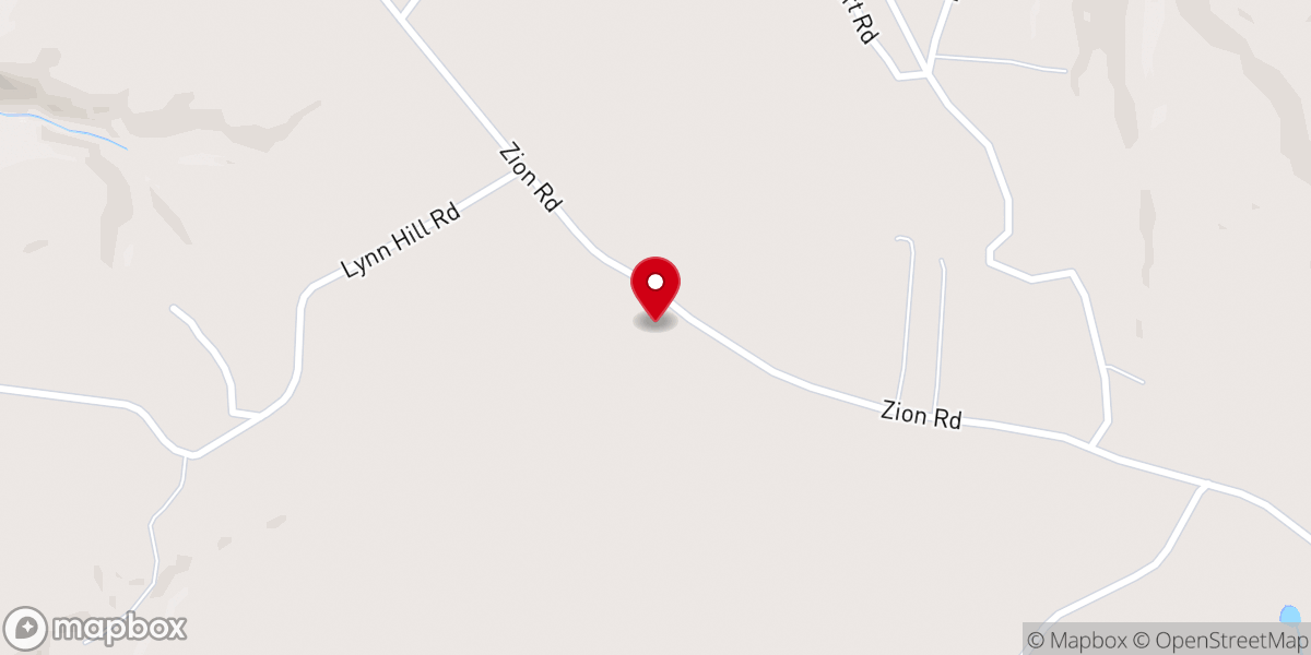 Map showing location of Zion church of Christ