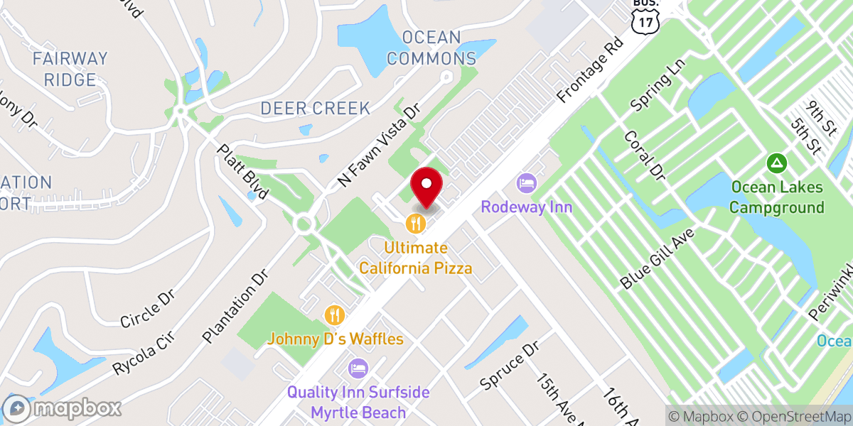 Map showing location of Olive Branch House of Worship