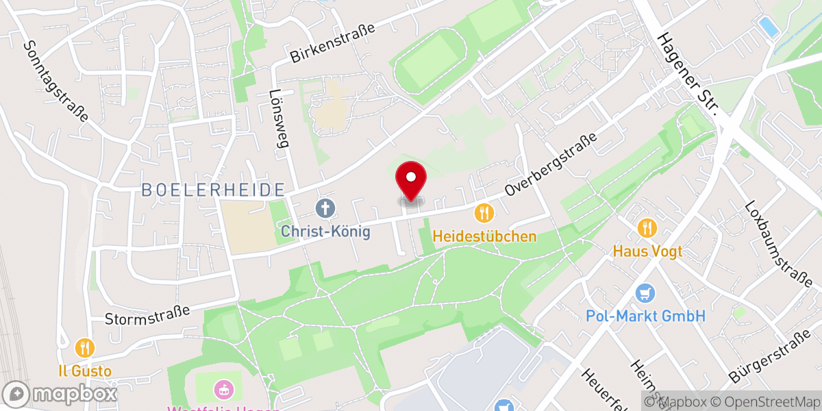 Map showing location of Paul-Gerhardt-Kirche - Ev. Lydia-Kirchengemeinde
