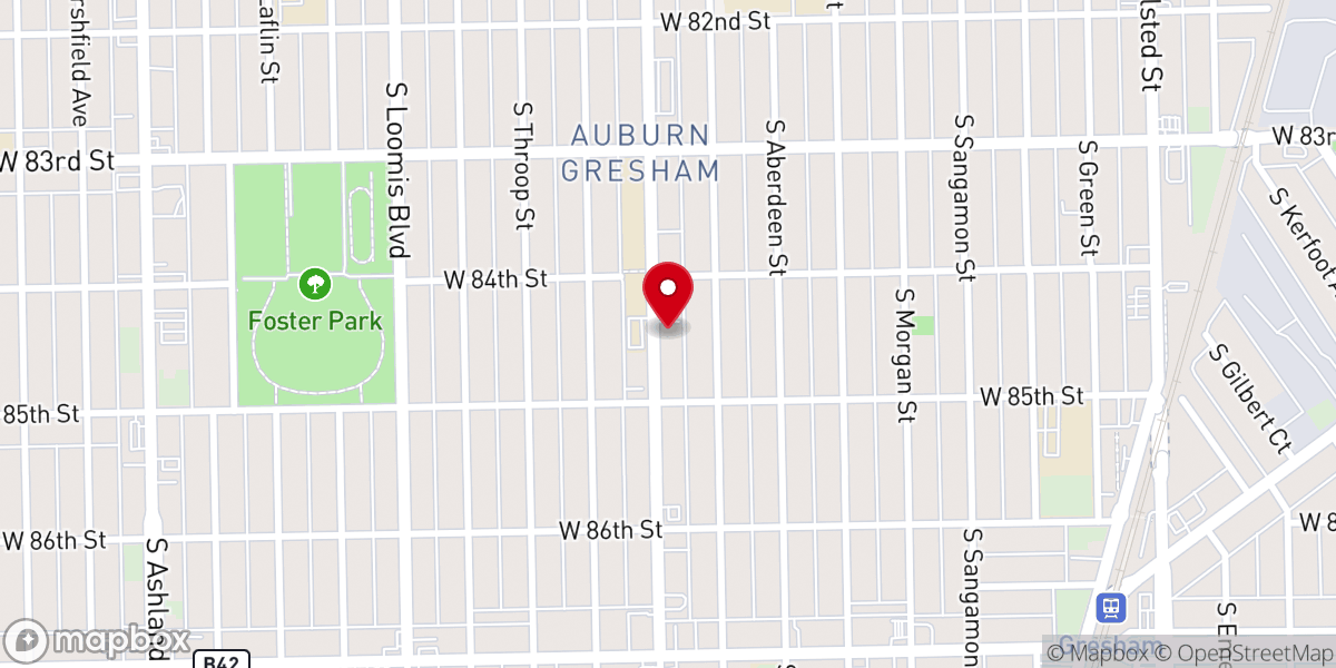 Map showing location of Christ Revival Center Church