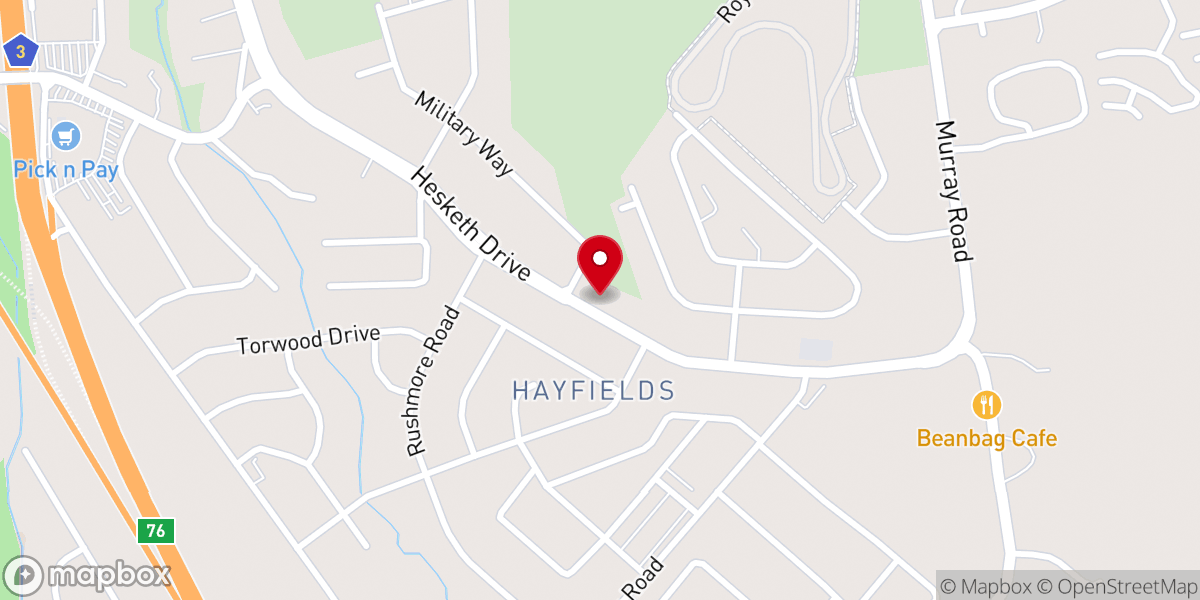 Map showing location of St Matthews Anglican Church